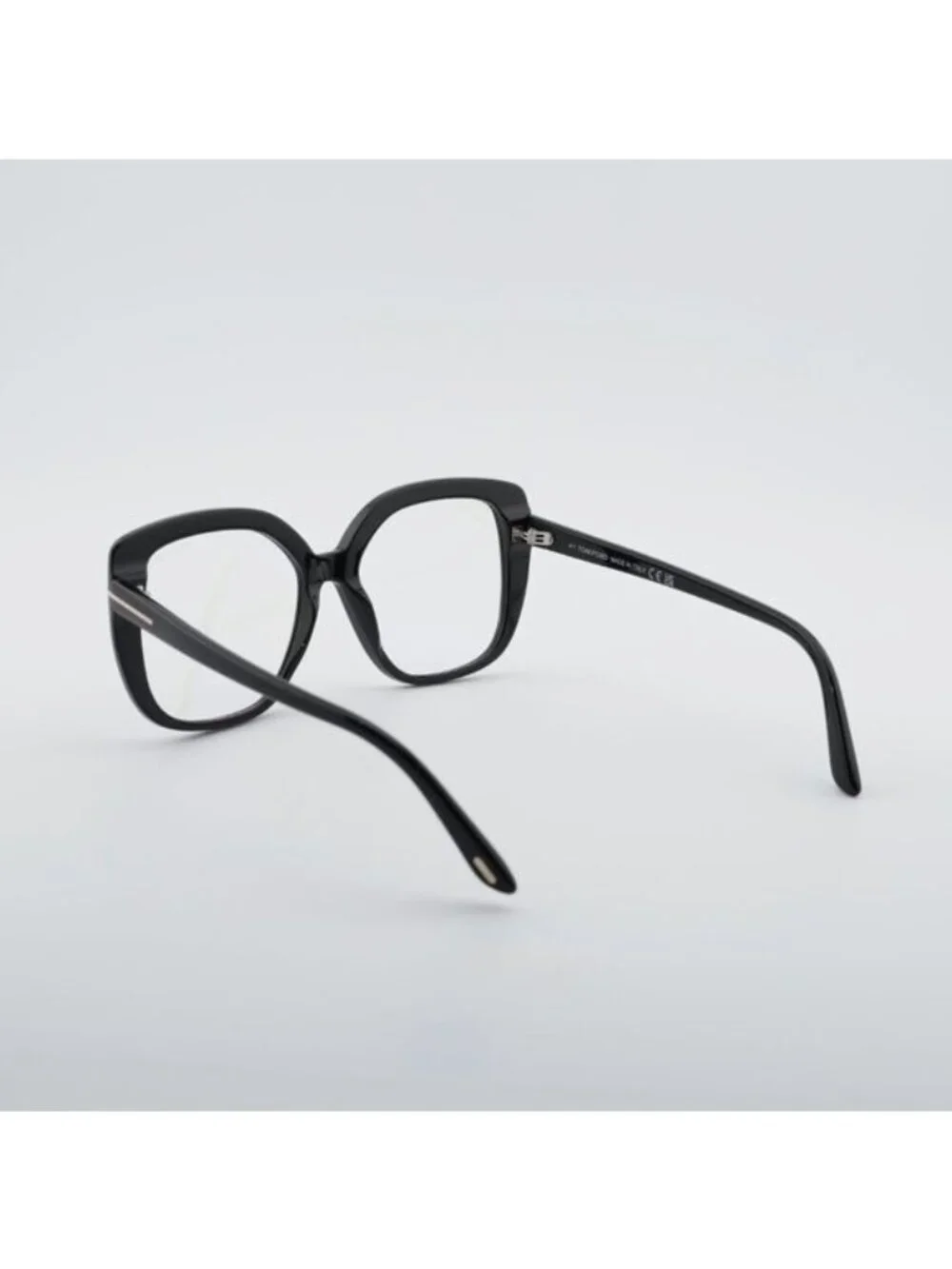 Tom Ford FT6043-B 001 Eyeglasses Black 53mm Square Frame, Blue Light Block